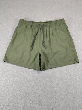 Huk Mens XL Pursuit Volley Swim Short Olive Green Lined Fishing